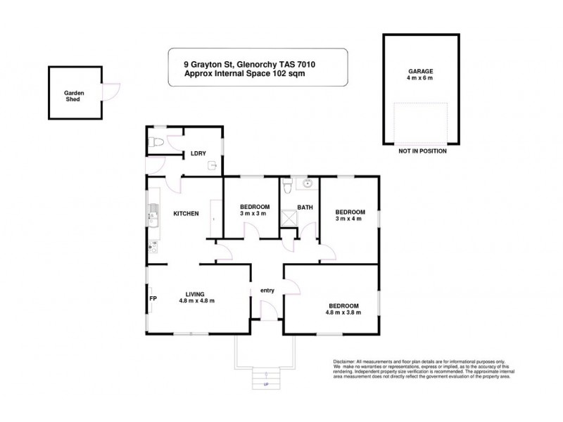 9 Grayton Street, Glenorchy TAS 7010 Floorplan