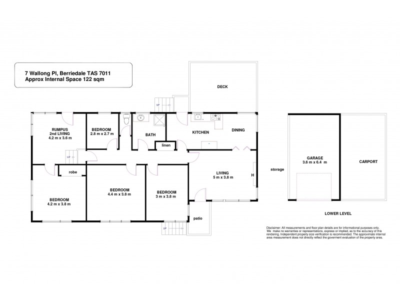 7 Wallong Place, Berriedale TAS 7011 Floorplan