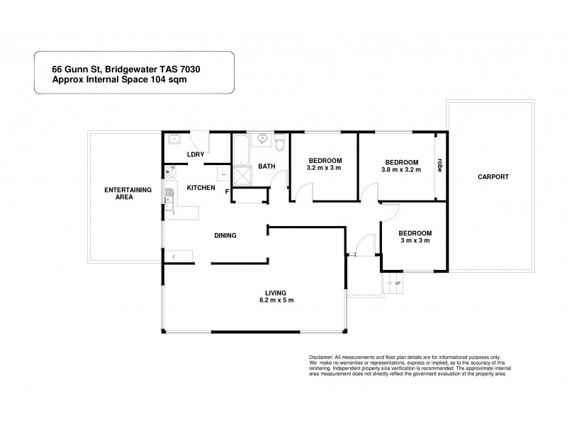 66 Gunn Street, Bridgewater TAS 7030 Floorplan