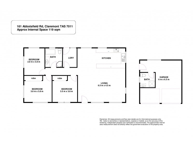161 Abbotsfield Road, Claremont TAS 7011 Floorplan