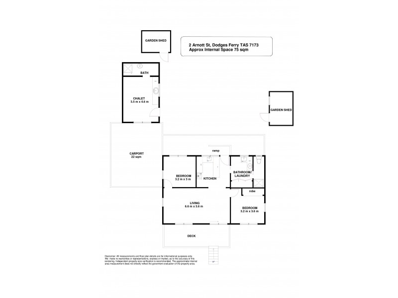 2 Arnott Street, Dodges Ferry TAS 7173 Floorplan