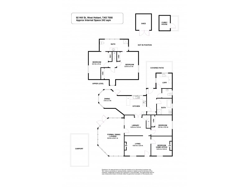 92 Hill Street, West Hobart TAS 7000 Floorplan