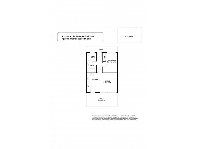 5/21 South Street, Bellerive TAS 7018 Floorplan