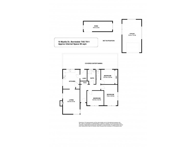 16 Myella Drive, Berriedale TAS 7011 Floorplan