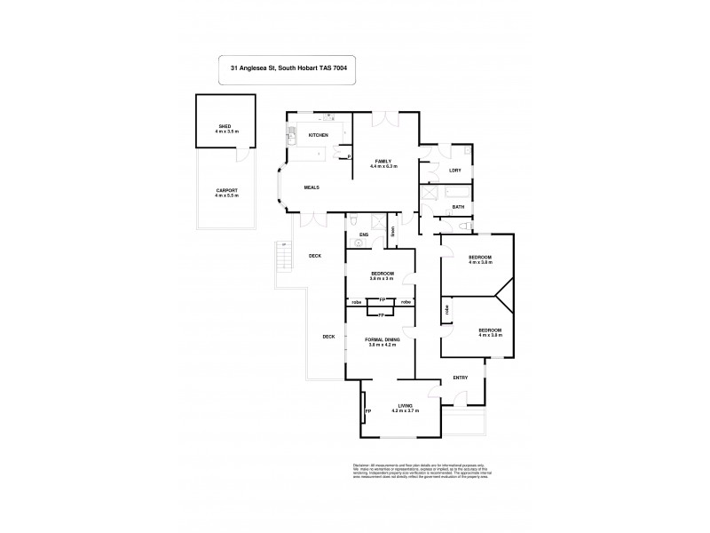 31 Anglesea Street, South Hobart TAS 7004 Floorplan