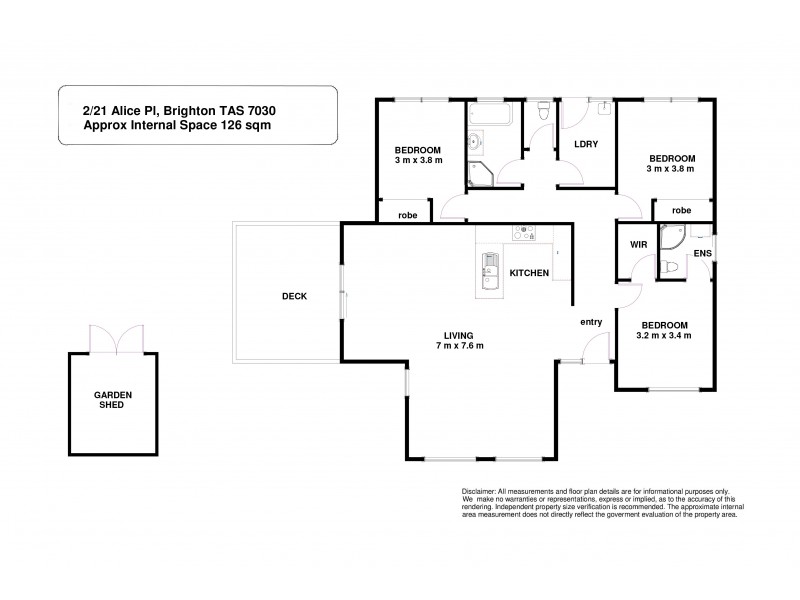 2/21 Alice Place, Brighton TAS 7030 Floorplan