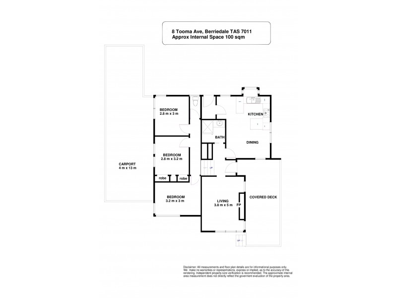 8 Tooma Avenue, Berriedale TAS 7011 Floorplan