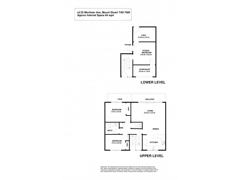 2/32 Mortimer Avenue, Mount Stuart TAS 7000 Floorplan