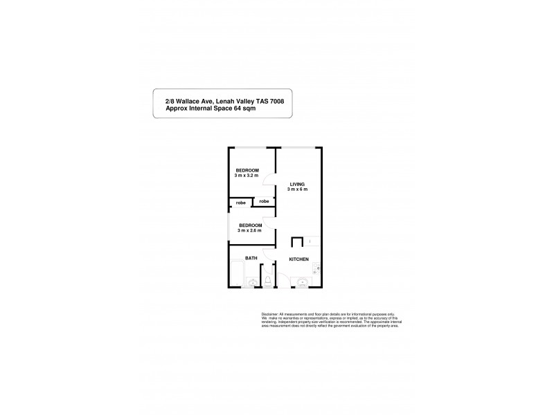 2/8 Wallace Avenue, Lenah Valley TAS 7008 Floorplan