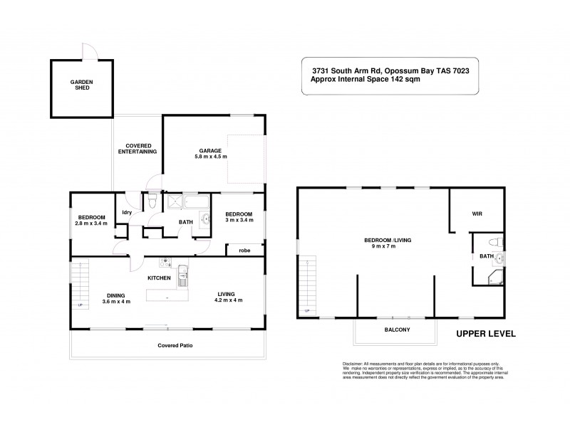 3731 South Arm Road, Opossum Bay TAS 7023 Floorplan