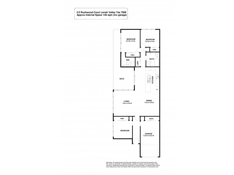 2/5 Rushwood Court, Lenah Valley TAS 7008 Floorplan