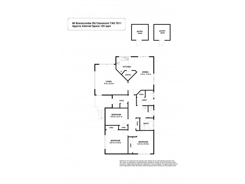 98 Branscombe Road, Claremont TAS 7011 Floorplan