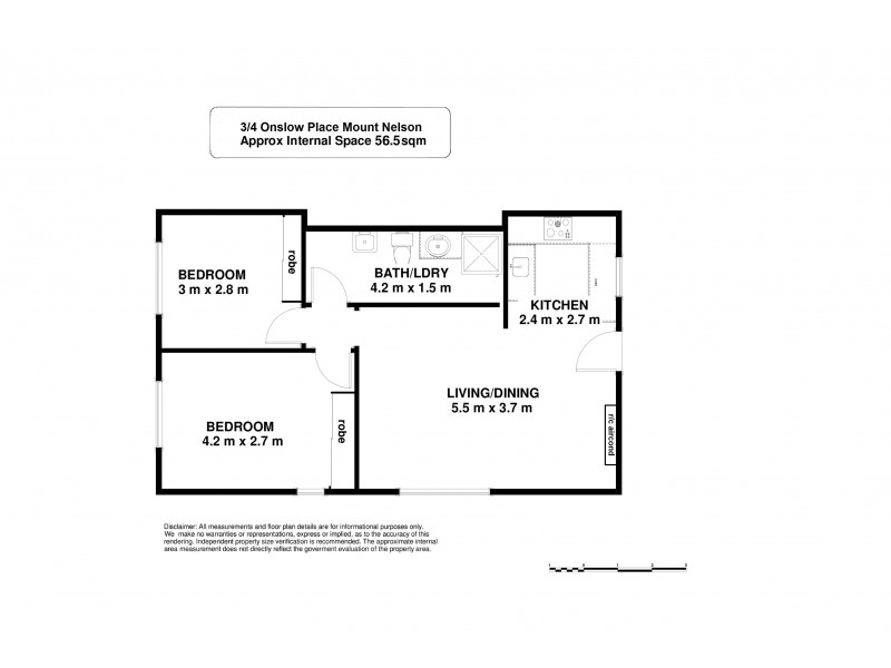 3/4 Onslow Place, Mount Nelson TAS 7007 Floorplan