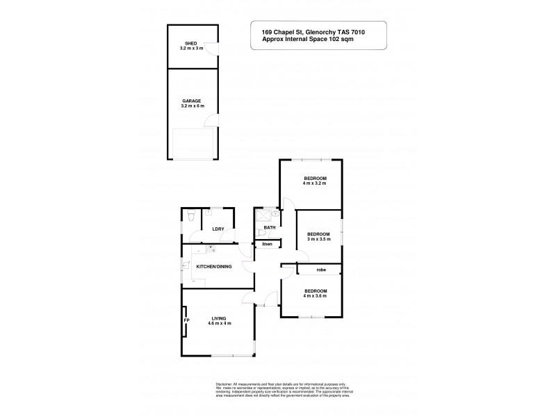 169 Chapel Street, Glenorchy TAS 7010 Floorplan