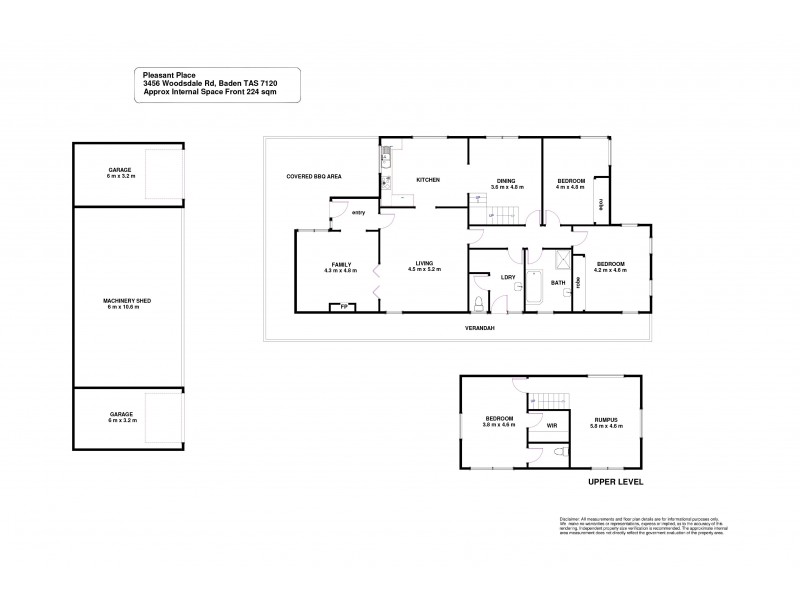 3456 Woodsdale Road, Baden TAS 7120 Floorplan