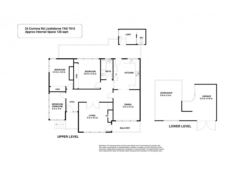 33 Corinna Road, Lindisfarne TAS 7015 Floorplan