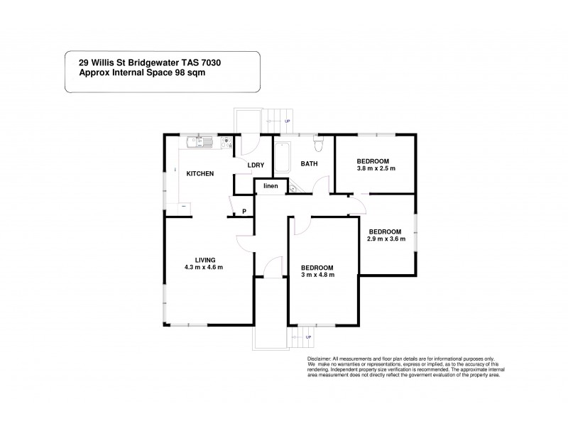 29 Willis Street, Bridgewater TAS 7030 Floorplan