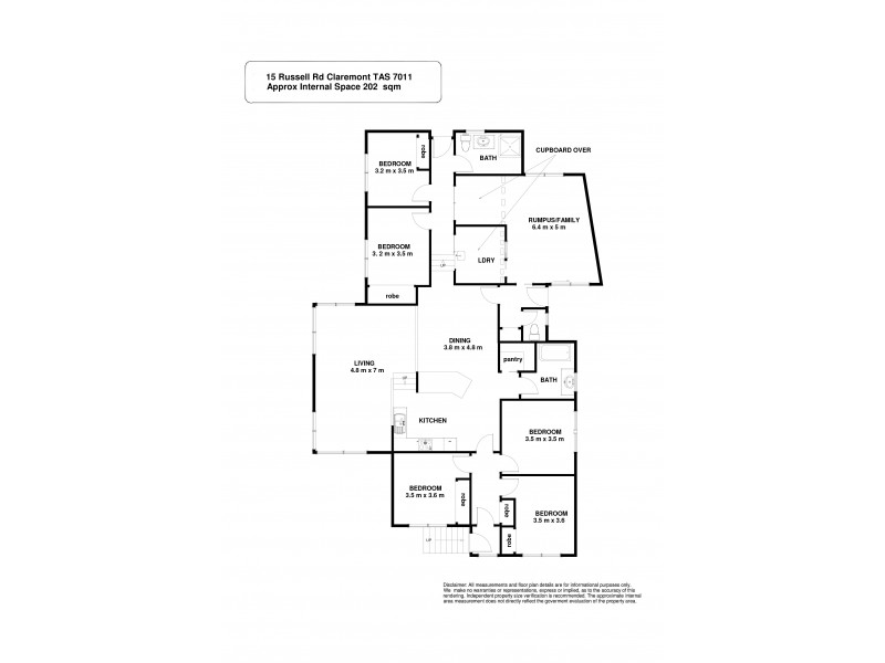 15 Russell Road, Claremont TAS 7011 Floorplan