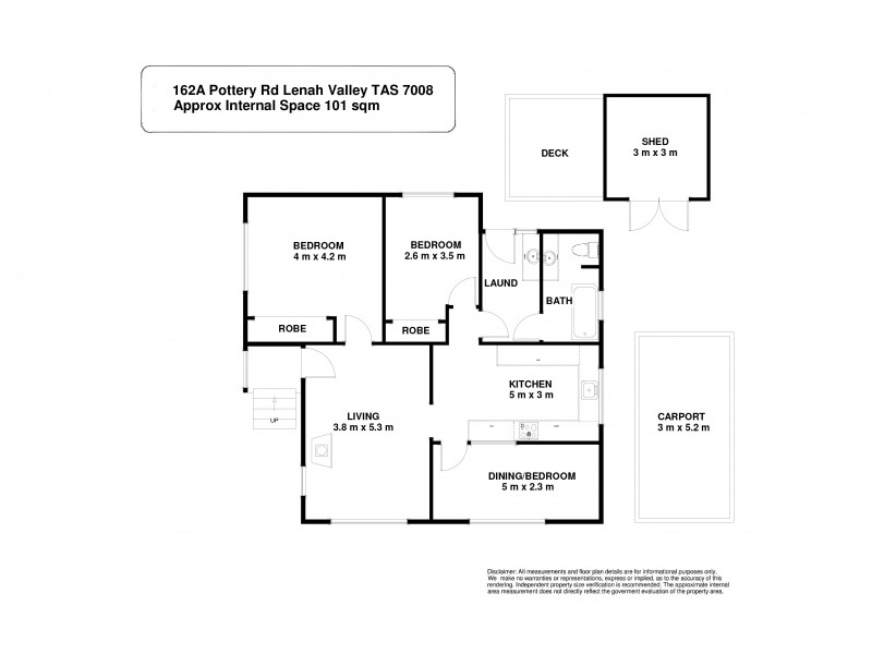 162A Pottery Road, Lenah Valley TAS 7008 Floorplan