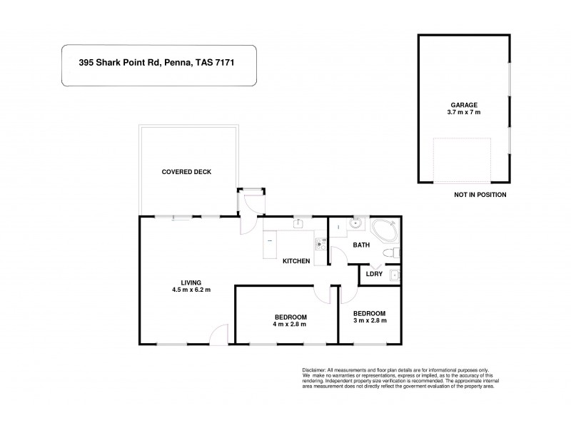 395 Shark Point Road, Penna TAS 7171 Floorplan