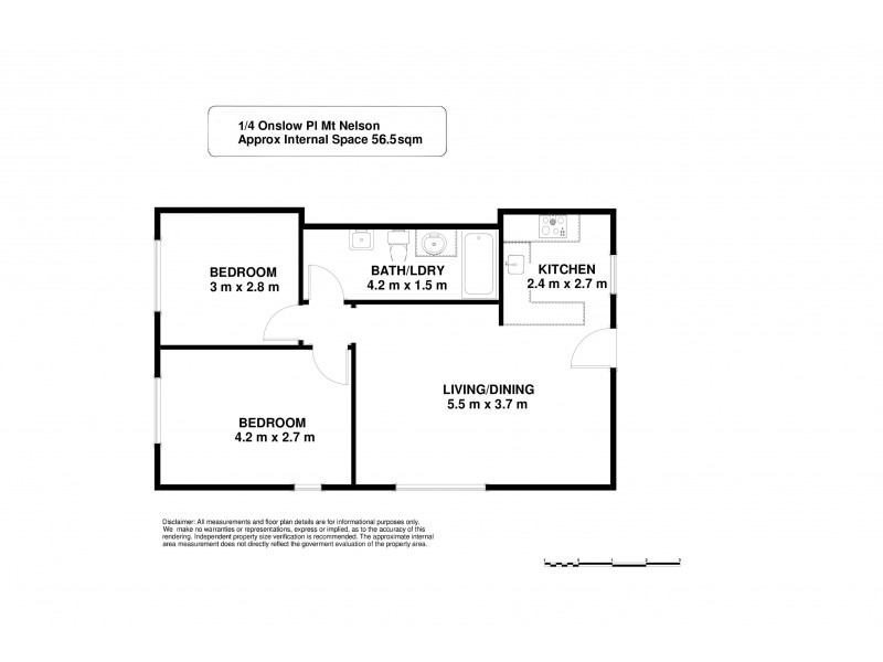 1/4 Onslow Place, Mount Nelson TAS 7007 Floorplan