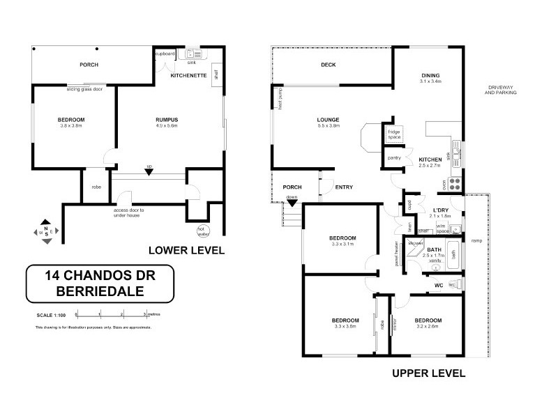 14 Chandos Drive, Berriedale TAS 7011 Floorplan