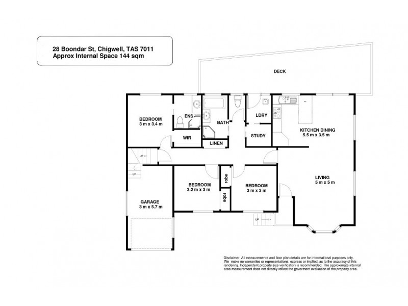 28 Boondar Street, Chigwell TAS 7011 Floorplan