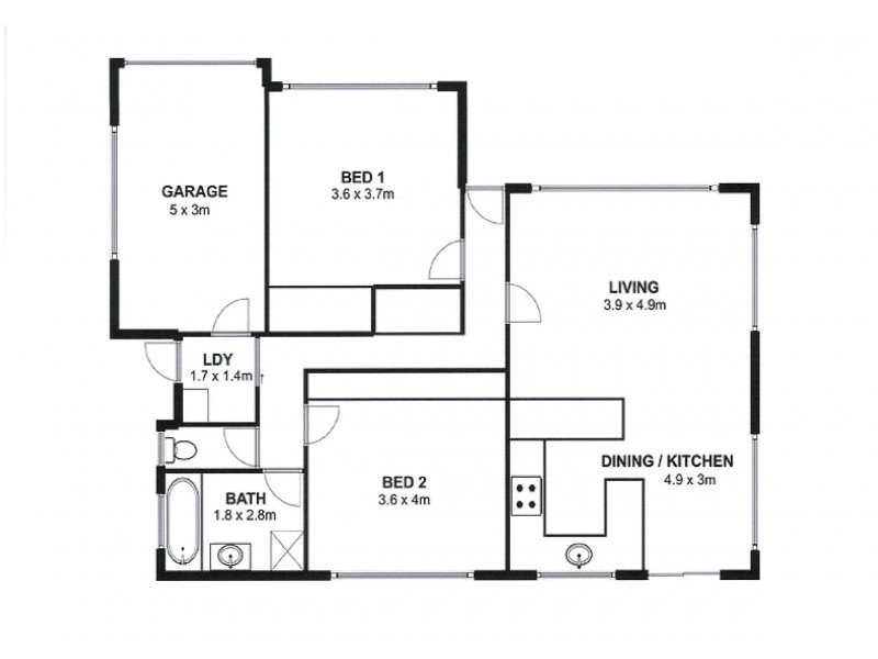 16 Ravensbourne Place, Old Beach TAS 7017 Floorplan
