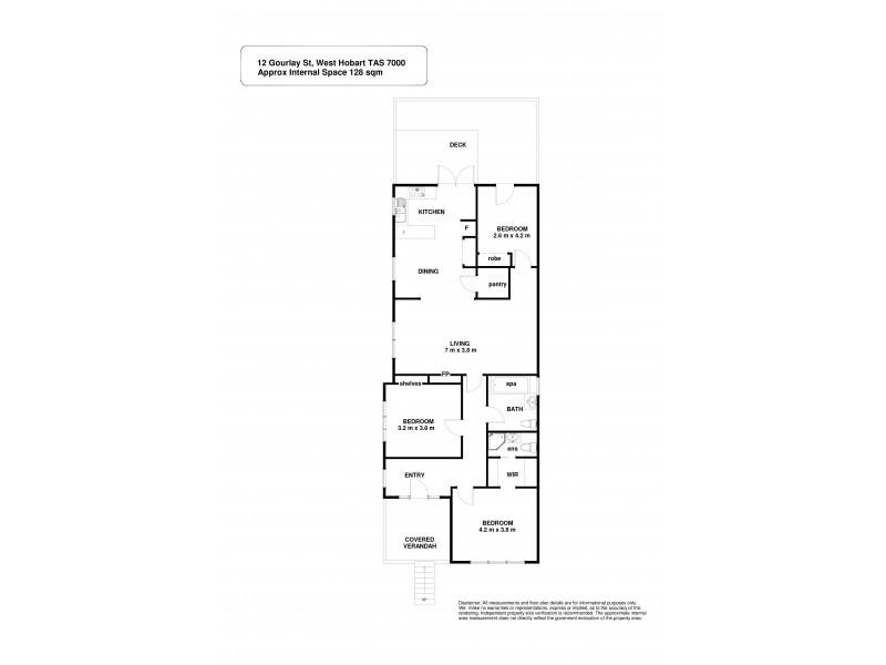 12 Gourlay Street, West Hobart TAS 7000 Floorplan