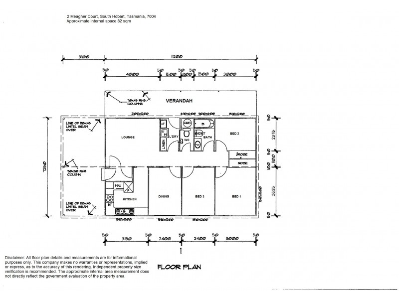 2 Meagher Court, South Hobart TAS 7004 Floorplan