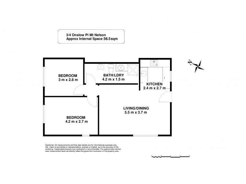 3/4 Onslow Place, Mount Nelson TAS 7007 Floorplan