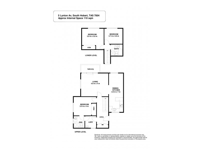 2/5 Lynton Avenue, South Hobart TAS 7004 Floorplan
