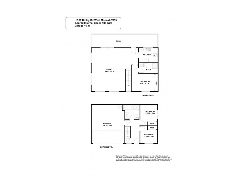 2/87 Ripley Road, West Moonah TAS 7009 Floorplan
