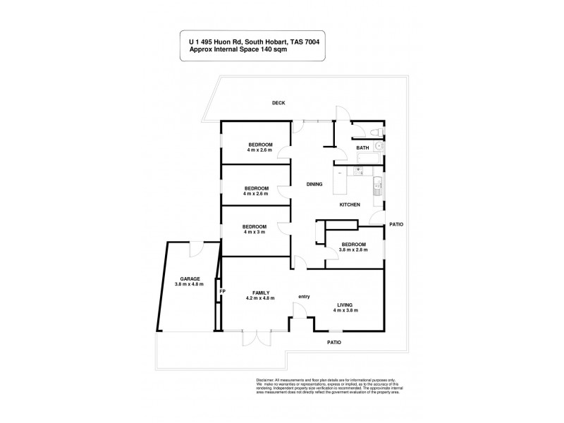 1/495 Huon Road, South Hobart TAS 7004 Floorplan
