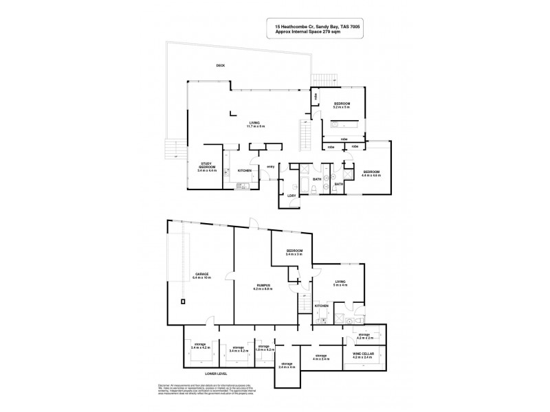 15 Heathcombe Crescent, Sandy Bay TAS 7005 Floorplan