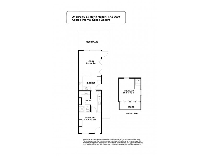 20 Yardley Street, North Hobart TAS 7000 Floorplan