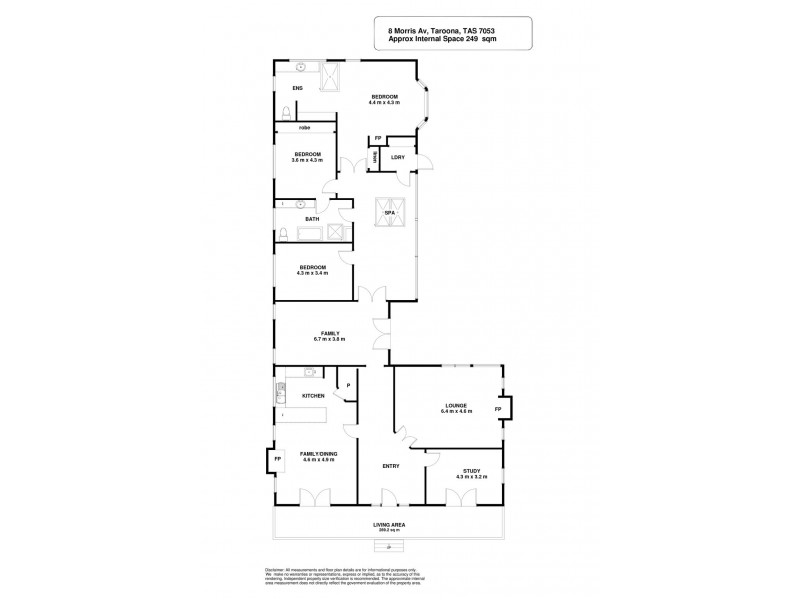 8 Morris Avenue, Taroona TAS 7053 Floorplan