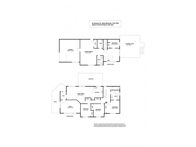 22 Sawyer Avenue, West Moonah TAS 7009 Floorplan