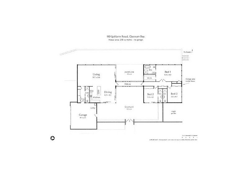 110 Spitfarm Road, Opossum Bay TAS 7023 Floorplan
