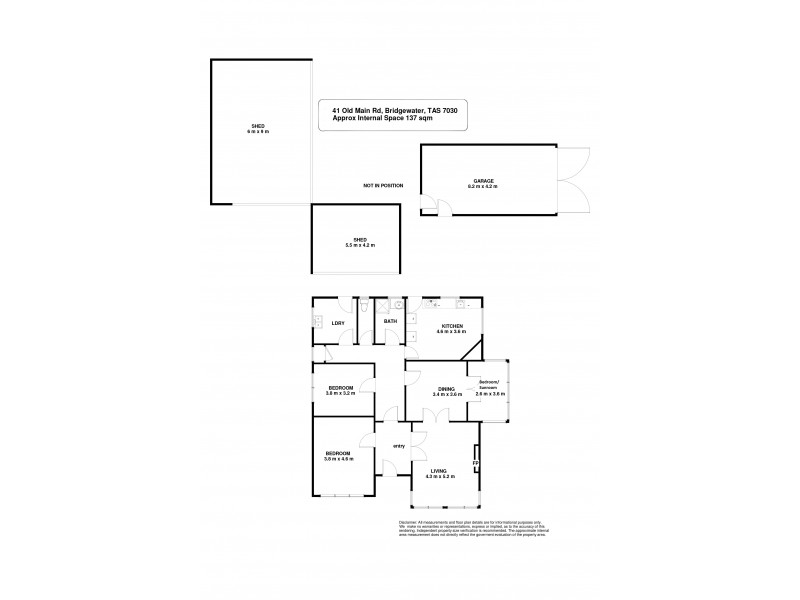 41 Old Main Road, Bridgewater TAS 7030 Floorplan