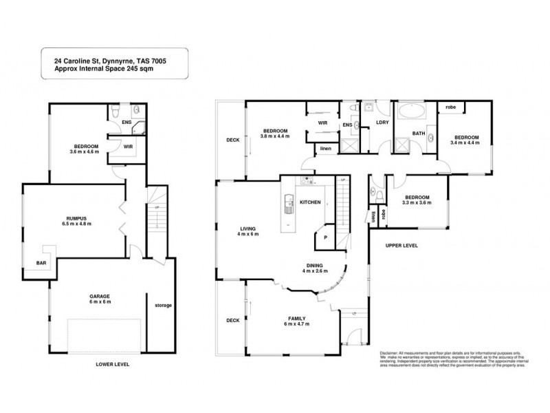 24 Caroline Street, Dynnyrne TAS 7005 Floorplan