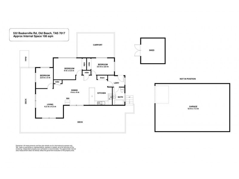 532 Baskerville Road, Old Beach TAS 7017 Floorplan