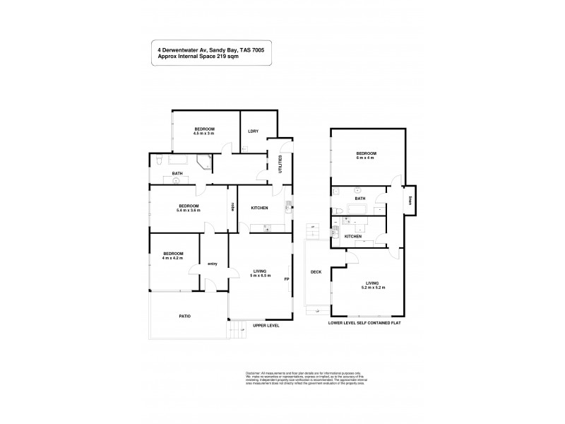 4 Derwentwater Avenue, Sandy Bay TAS 7005 Floorplan
