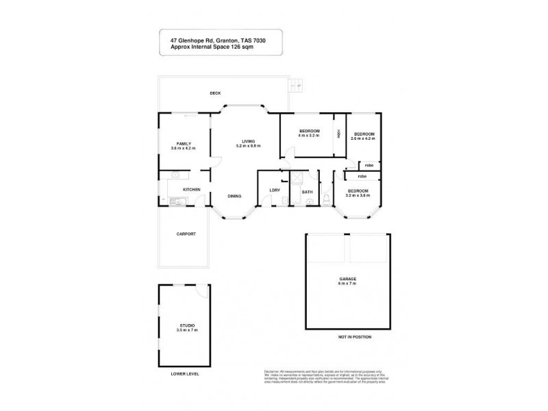 47 Glenhope Road, Granton TAS 7030 Floorplan