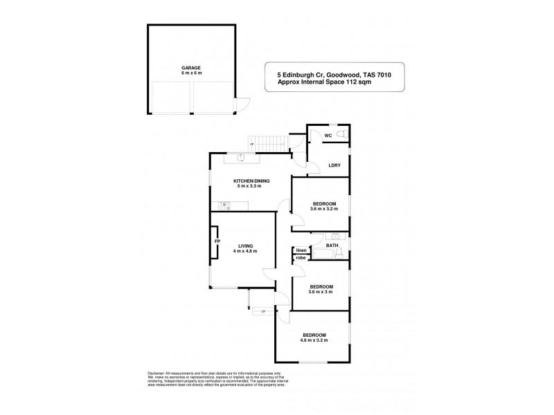 5 Edinburgh Crescent, Goodwood TAS 7010 Floorplan