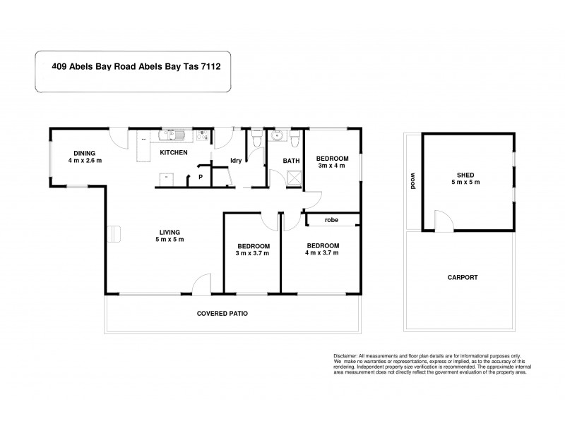 409 Abels Bay Road, Abels Bay TAS 7112 Floorplan