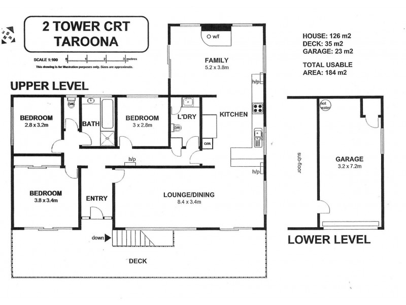 2 Tower Court, Taroona TAS 7053 Floorplan