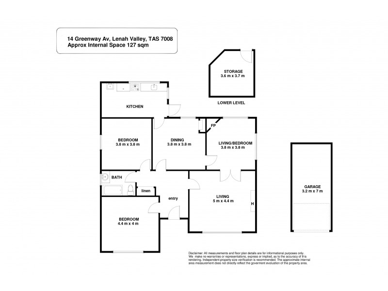 1/14 Greenway Avenue, Lenah Valley TAS 7008 Floorplan