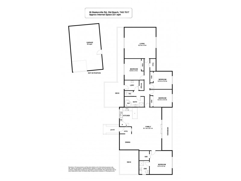 26 Baskerville Road, Old Beach TAS 7017 Floorplan