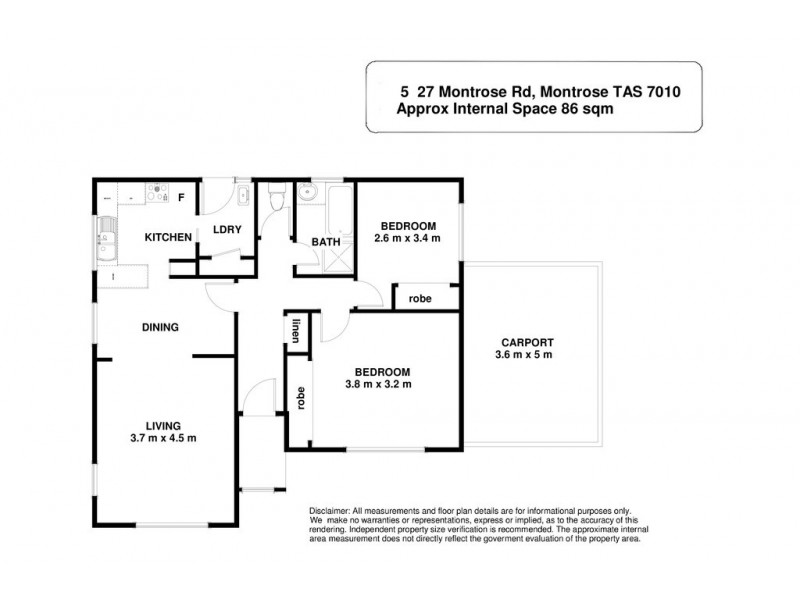5/27 Montrose Road, Montrose TAS 7010 Floorplan